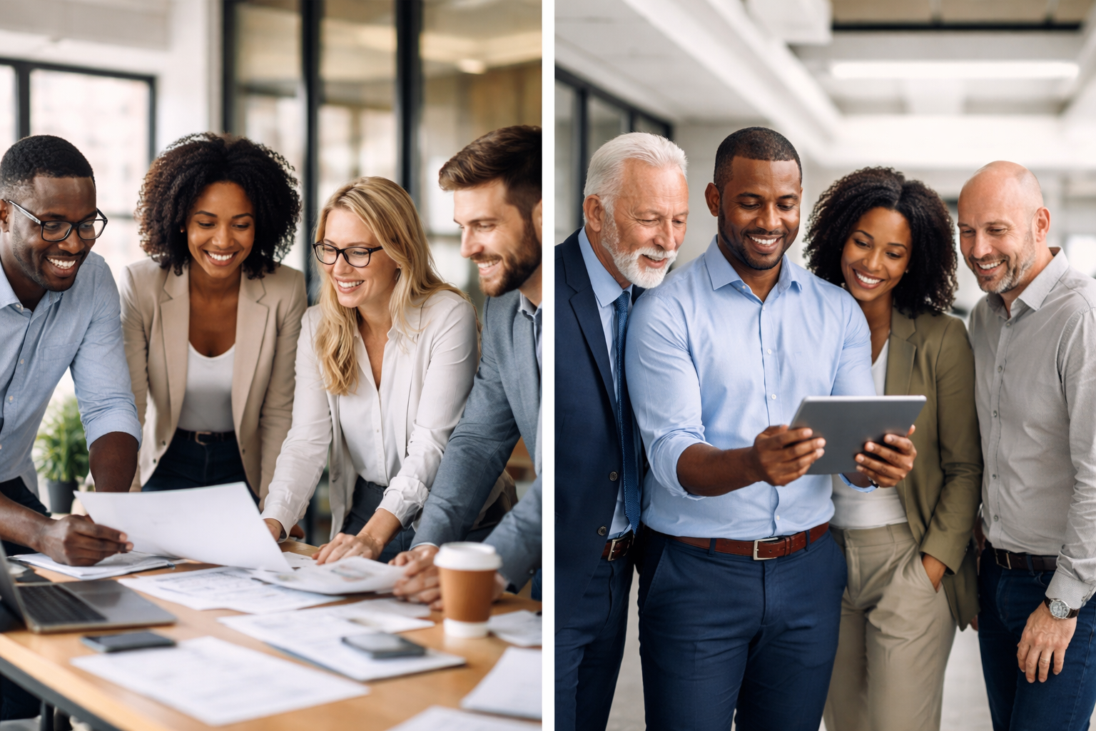 Diverse team of professionals at STAREL Consulting